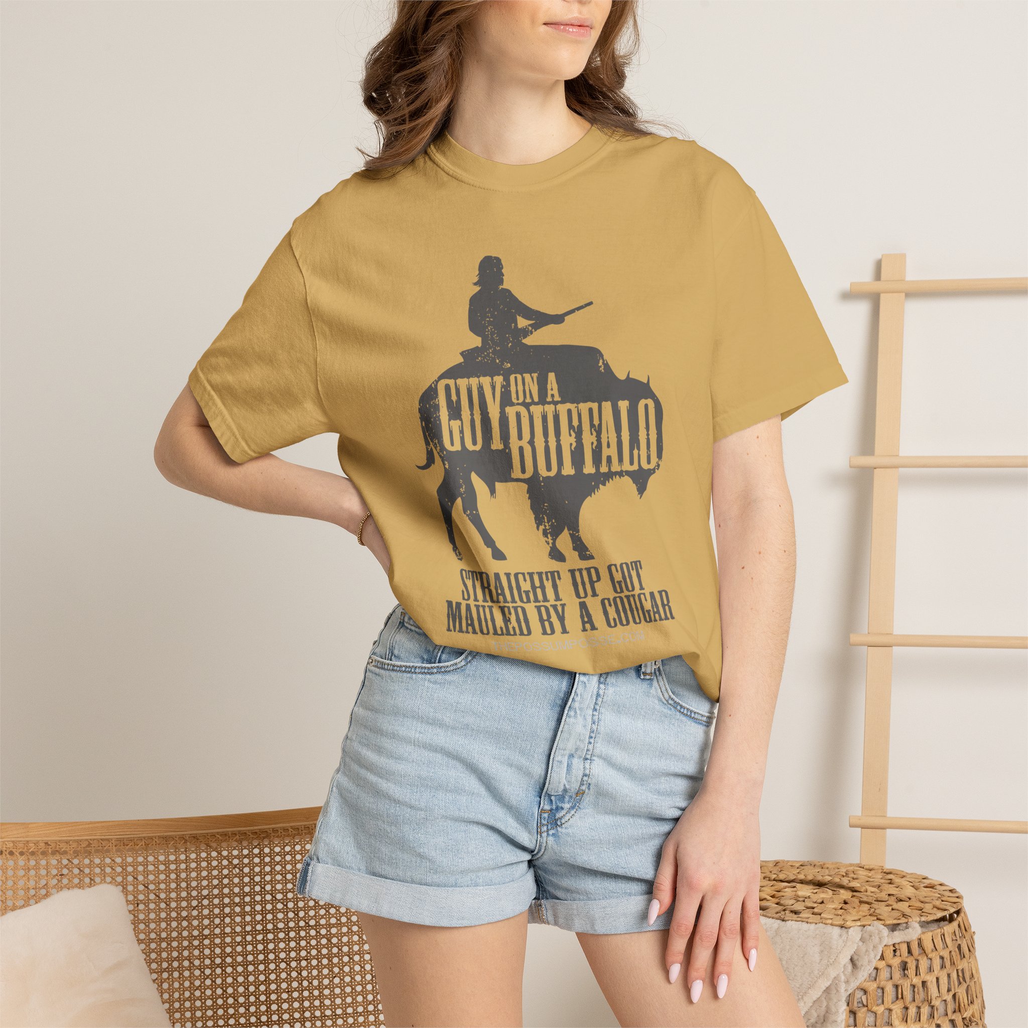 Guy on a Buffalo - Mauled - Image 2