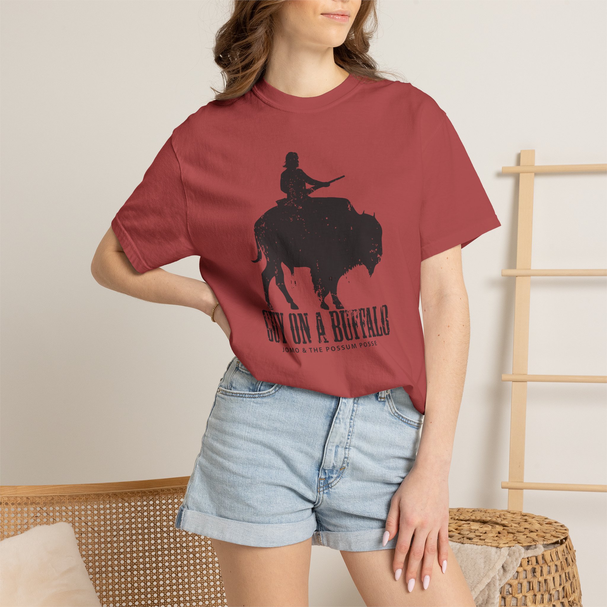 Guy on a Buffalo - Image 60